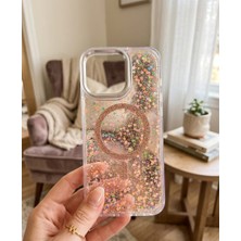 KumOziShop iPhone 16 Plus Uyumlu Şeffaf Magsafe Özellikli Simli Darbeye Dayanıklı Premium Kılıf