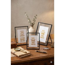 Verda Çerçeve 10X15 cm 13X18 cm ve 15X20 cm Üçlü Metal Siyah Çerçeve! Yeni Model Dekoratif Fotoğraf Çerçevesi!