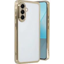 Raftan Topla Samsung Galaxy A17 5g Lensli Silikon - Gold