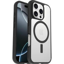 Pearl Shop iPhone 16 Pro Uyumlu Sleek Serisi Magsafe Kılıf, Darbeye ve Düşmeye Karşı Koruyucu Ultra Ince Koruyucu Kılıf, Şeffaf/siyah,