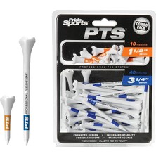 Pearl Shop Golf Tee Pride Performance Plastik Golf Tişörtleri – Combo 50'li Paket
