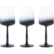 Pearl Shop Home Lora 3'lü Kadeh Seti -Füme 430 ml