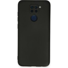 Raftan Topla Redmi Note 9 Kılıf Nano Içi Kadife Silikon - Siyah