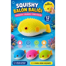 Eneci Balon Balığı Eğlenceli Sukuşi Squıshy Stres Oyuncağı Yumuşak Oyuncak 1 Adet