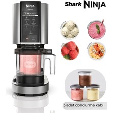 Ninja Dondurma Makinesi - 7 Programlı Gelato Sorbe Smoothie Milkshake Mix-In Vegan Keto Profesyonel Ev Tipi Çok Fonksiyonlu Tatlı Cihazı