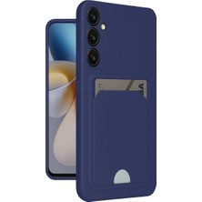 Raftan Topla Samsung Galaxy A26 Kılıf Kelvin Kartvizitli Silikon - Lacivert