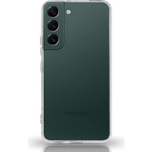 Pearl Shop Iletişim Samsung Galaxy S22 Tıpalı Kamera Korumalı Şeffaf Premier Kılıf