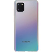 Pearl Shop Iletişim Samsung Galaxy Note 10 Lite ile Uyumlu Kapak 1mm Şeffaf Silikon Kılıf