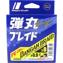 Pearl Shop Craft Dangan Braid Ip Db8 Pe 0.8/0.10MM/16LB/6.9KG/300 Metre Multi