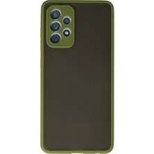 Raftan Topla Samsung Galaxy A72 Kılıf Montreal Silikon Kapak - Yeşil
