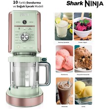 Ninja Çok Fonksiyonlu Dondurma Yapma Cihazı + Ekstra Hazne Aksesuar Seti - Slushi Frappe Frozen Yoğurt Sorbe Milkshake Soft Serve 1200W Profesyonel