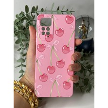 Pearl Shop Redmi Note 11 Pro/note 12 Pro 4g Ile Uyumlu Desen Tasarımlı Yüksek Kalite Lansman Içi Kadife Kılıf (Şeker Kiraz)