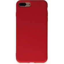 Raftan Topla Iphone 7 Plus Kılıf Nano Içi Kadife Silikon - Kırmızı