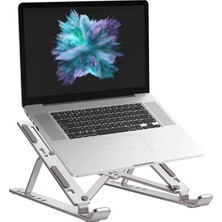 Pearl Shop Laptop Standı Macbook Standı Notebook Standı Tüm Laptoplarla Uyumlu Bilgisayar Standı Taşınabilir Metal Kaymaz Standı Dizüstü Bilgisayar Stantları Stant Stand
