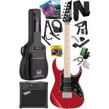 Pearl Shop DE-150RD-25AMP Maple Klavye Hh Yüksek Kaliteli 25W Amfili Elektro Gitar Seti
