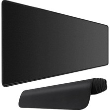 Pearl Shop Pro - Dikişli Gaming Mouse Pad, Oyuncu Gamer Mousepad, Uzun ve Büyük Boy Xlarge Masa Matı (70X30 cm - Xl, Siyah)