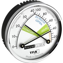 Pearl Shop TFA45.2024 Analog Termometre Higrometre 3, Siyah