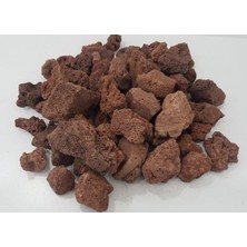 Pearl Shop Kırmızı Pomza Taşı 15-25 mm 9 kg Volkanik Ponza Lav Taşı Ponza Kaktüs Sukulent Pomzası Tarım Pomzası