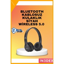 İn3dex Kablosuz Kulaklık 400MAH Uzun Pil Ömrü Stereo Ses Mikrofonlu