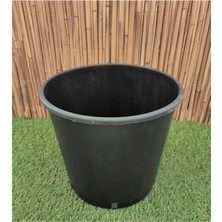 Pearl Shop Üretim Saksısı 2 Adet 14 Lt 28X27 cm Plastik Saksı Siyah Üretim Saksı Bitki Üretim Saksısı