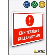 ZiPrinter Park Etmek Kesinlikle Yasaktır Isg Uyarı Levhası Dekota 15X21 cm