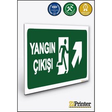 ZiPrinter Yangın Çıkışı Isg Uyarı Levhası Dekota 15X21 cm