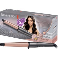 Pearl Shop Saç Maşası Keratin Protect , Konik, Yüksek Kaliteli Grip-Tech Seramik Kaplama, Gri/pembe Altın, CI83V6