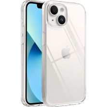 Pearl Shop iPhone 13-14 ile Uyumlu Cyrstal Clear Şeffaf Silikon Kılıf Arkası Sert Polikarbonat Kenarları Yumuşak Tpu Silikon Premium Ultra Şeffaf Kılıf Kapak (Cyrstal Clear, 13-14)