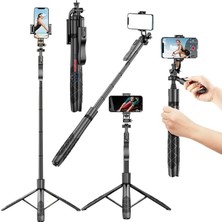 Pearl Shop HP-T09 Çok Amaçlı Tripod Selfie Kumandalı 153 cm Anroid Ios Go Pro Uyumlu
