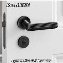 Eymen Meral Aksesuar Antrasit Lüx Zamak Alüminyum Karışımlı Rozetli Wc Kapı Kolu 1. Sınıf Malzemeden Üretilmiş Olup Uzun Ömürlü Kullanabileceğiniz Şık ve Ekonamik Kapı Koludur (