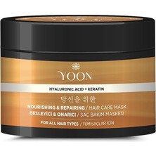Pearl Shop Keratin & Hyalüronik Asit Içeren Saç Maskesi, Hasarlı Aşırı Yıpranmış Saçları 360° Yoğun Onarıcı ve Besleyici Saç Bakım Maskesi 250ML