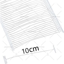 Jokey Ambalaj Şeffaf Standart 100MILIMETRE /10CM Etiketleme Kılçığı (1000 Adet)
