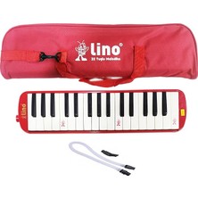 Pearl Shop Melodika 32 Tuşlu Bez Çanta Kırmızı