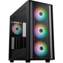 Pearl Shop Master Masterbox 600 E-Atx Mediatorre - Anakart Gizli Bağlantı & Radyatör 420 Mm, Argb Pwm Fanları 3 x 140 mm & 1 x 120 Mm, Temperli Cam, Usb3.2 GEN2X2 Tip-C