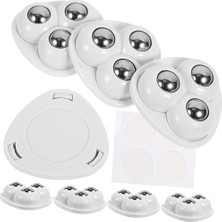 Pearl Shop Home 4 Adet Mini Mobilya Tekeri,aırfrey Için Teker,çok Amaçlı Eşya Tekeri,yapışkanlı Çok Amaçlı Teker (Büyük, 4)