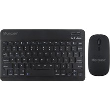 Pearl Shop Tablet ve Telefonlar Için Bluetooth Klavye ve Mouse Set - Siyah AL3476