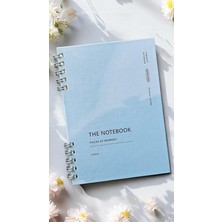 Pearl Shop Tanıtım Spiralli 80 Yaprak Noktalı A5 Defter, Not Defteri, Okul Defteri, 4 Farklı Renk Seçeneği (02 Placid Blue)