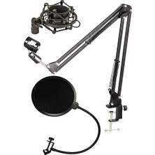 Pearl Shop NB39 Mikrofon Standı + Pop Filter + Shock Mount