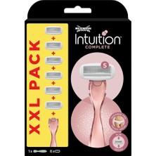 Pearl Shop Sword - Intuition Complete For Women | Smooth Shave | Razor Handle + 6 Blade Refill,pembe, 1 Adet (1'li Paket)