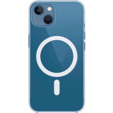 Pearl Shop Aksesuar Iphone 13-14 ve 15 ile Uyumlu Magsafe Özellikli Şeffaf Kılıf