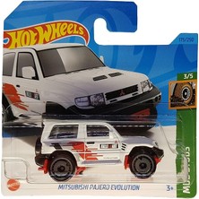 Pearl Shop Wheels - Mitsubishi Bajero Evolution - Mud Studs 3/5 - HKK36 - Short Card - Beyaz - Rally Art - Mattel 2023