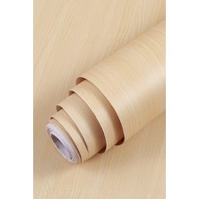 Pearl Shop Ahşap Görünümlü Yapışkanlı Folyo Tezgah Dolap Mobilya Kaplama Folyosu 1 Metre x 60 cm