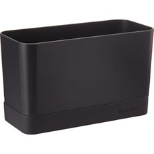 Pearl Shop Bulaşık Düzenleyici, Plastik/silikon, Koyu Gri, 19 x 8,5 x 11,5 cm