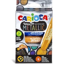 Pearl Shop Temperello Stick Poster Boyama Kalemi Metalik 6'li