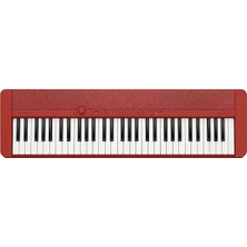 Pearl Shop CT-S1RD Casiotone Piyano Klavye, 61 Vuruşa Duyarlı Tuşlu, Kırmızı