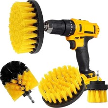 Pearl Shop Matkap Fırçası Seti, Sabitleme Kiti, 3'lü Paket, Harç, Fayans, Lavabo, Küvet, Banyo ve Mutfak Yüzeyi Için (Sarı) (Matkap Dahil Değildir)