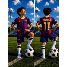 Sidas Barcelona.neymar Jr Bordo 2011 Sezon Retro Çocuk Forma Takımı