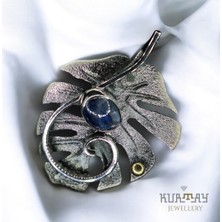 KURTAY JEWELLERY Kyanite Taşlı Gümüş Kolye Ucu