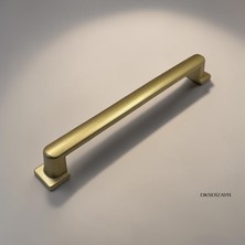 DKSDİZAYN 5 Adet Aysima Mat Altın Dolap Kulpu 160 mm – Metal Sağlam Yapı Modern Mobilya Kulpu