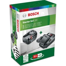 Pearl Shop Home And Garden 18 V Başlangıç Seti, Siyah, Pba 18 V 6.0 Ah W-C Batarya ve AL1830 Cv Şarj Cihazı, Sistem Aksesuarları